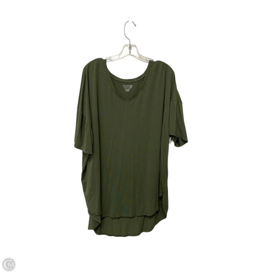 Top Short Sleeve Basic By Time And Tru In Green, Size: 3x