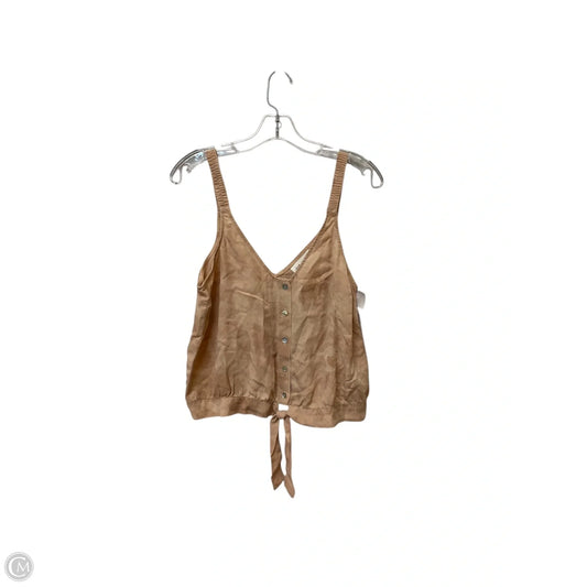 Tank Top By Cloth & Stone In Tan, Size: M