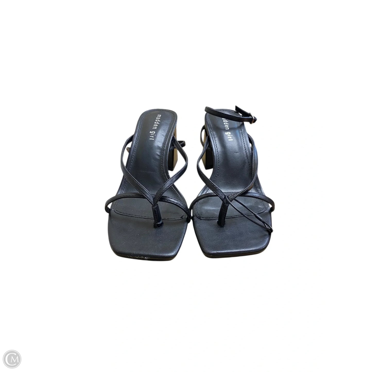 Sandals Heels Block By Madden Girl In Black, Size: 8.5