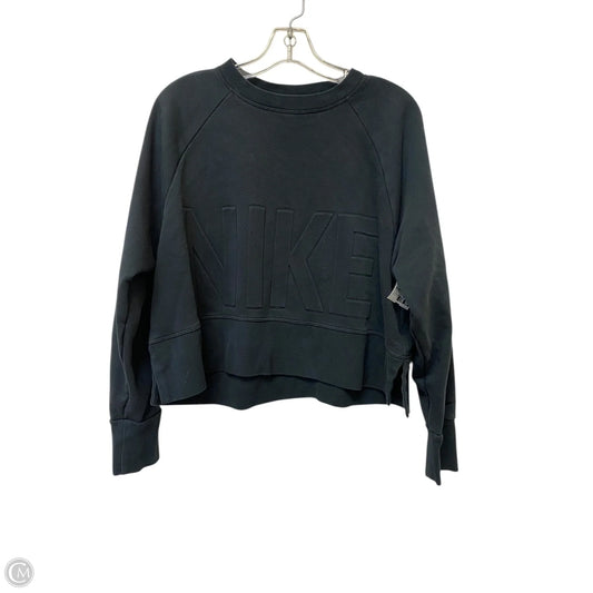 Sweatshirt Crewneck By Nike Apparel In Black, Size: M