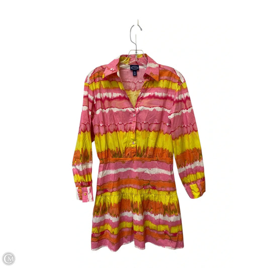 Dress Casual Short By Scoop In Tie Dye Print, Size: S