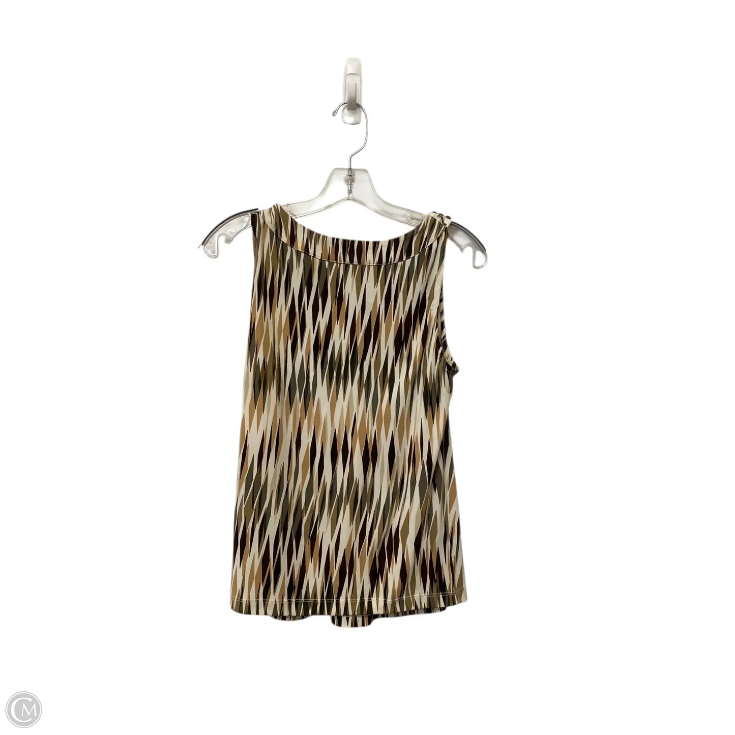 Top Sleeveless By Ellen Tracy In Tan, Size: M