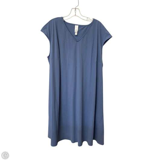 Dress Casual Short By Clothes Mentor In Blue, Size: 2x