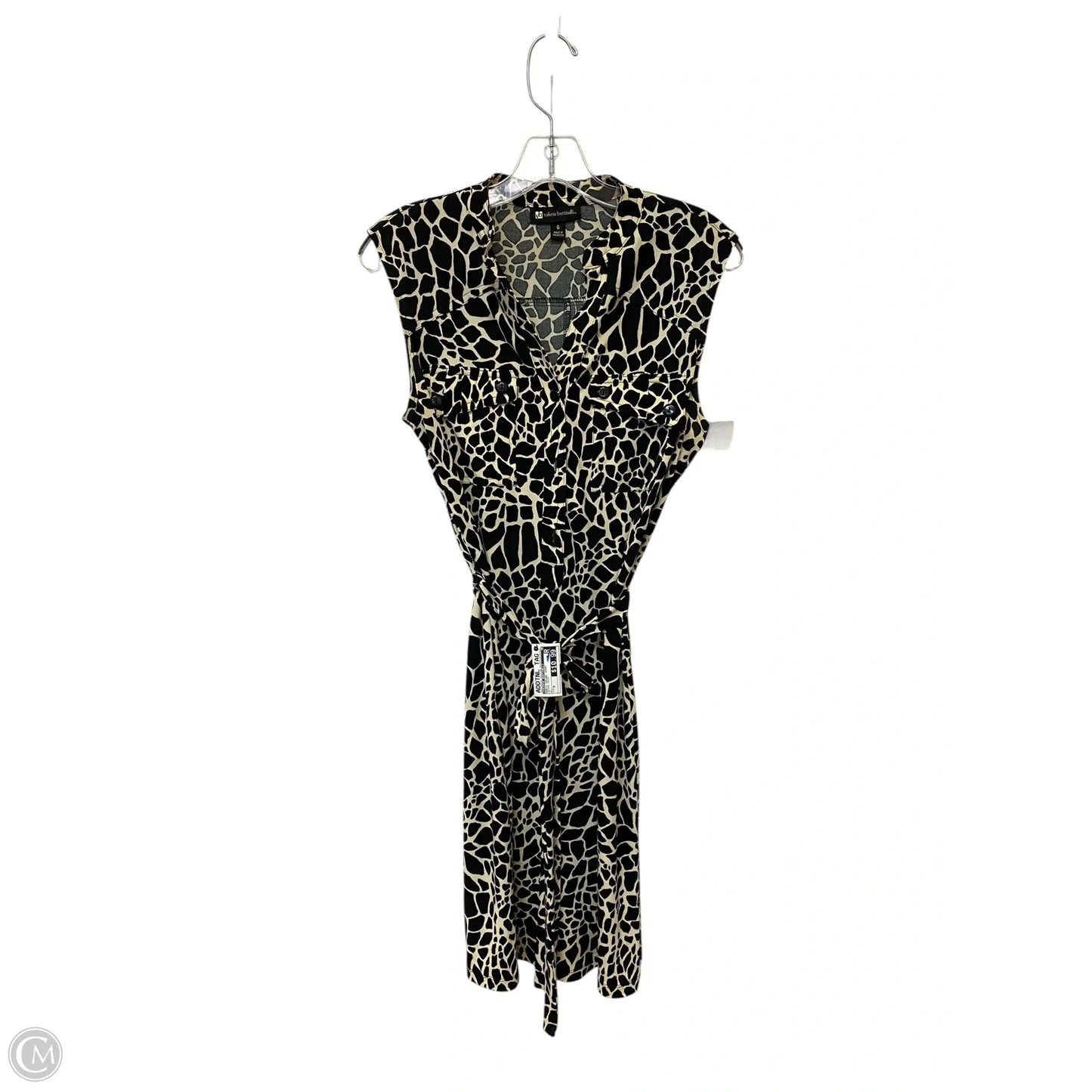 Dress Casual Short By Valerie Bertinelli In Animal Print, Size: 0