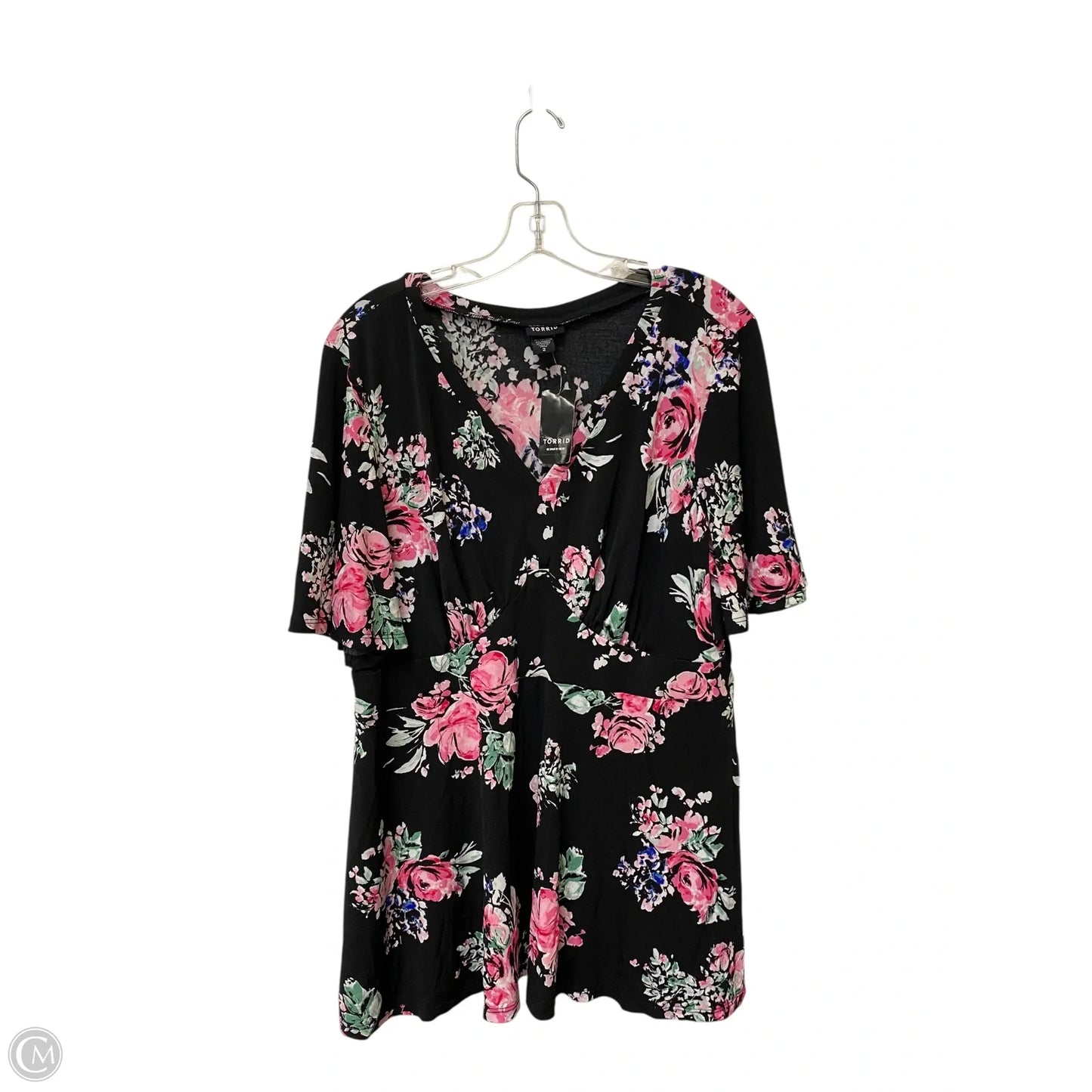 Top Short Sleeve By Torrid In Floral Print, Size: 2x