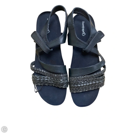 Sandals Flats By Bare Traps In Black, Size: 9.5