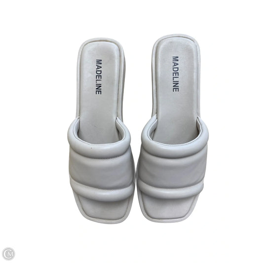 Sandals Flats By Madeline In Cream, Size: 7.5