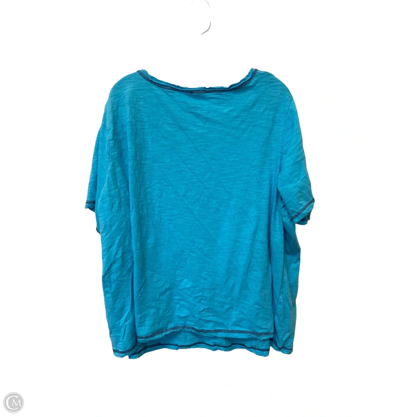 Top Short Sleeve By Catherines In Blue, Size: 3x