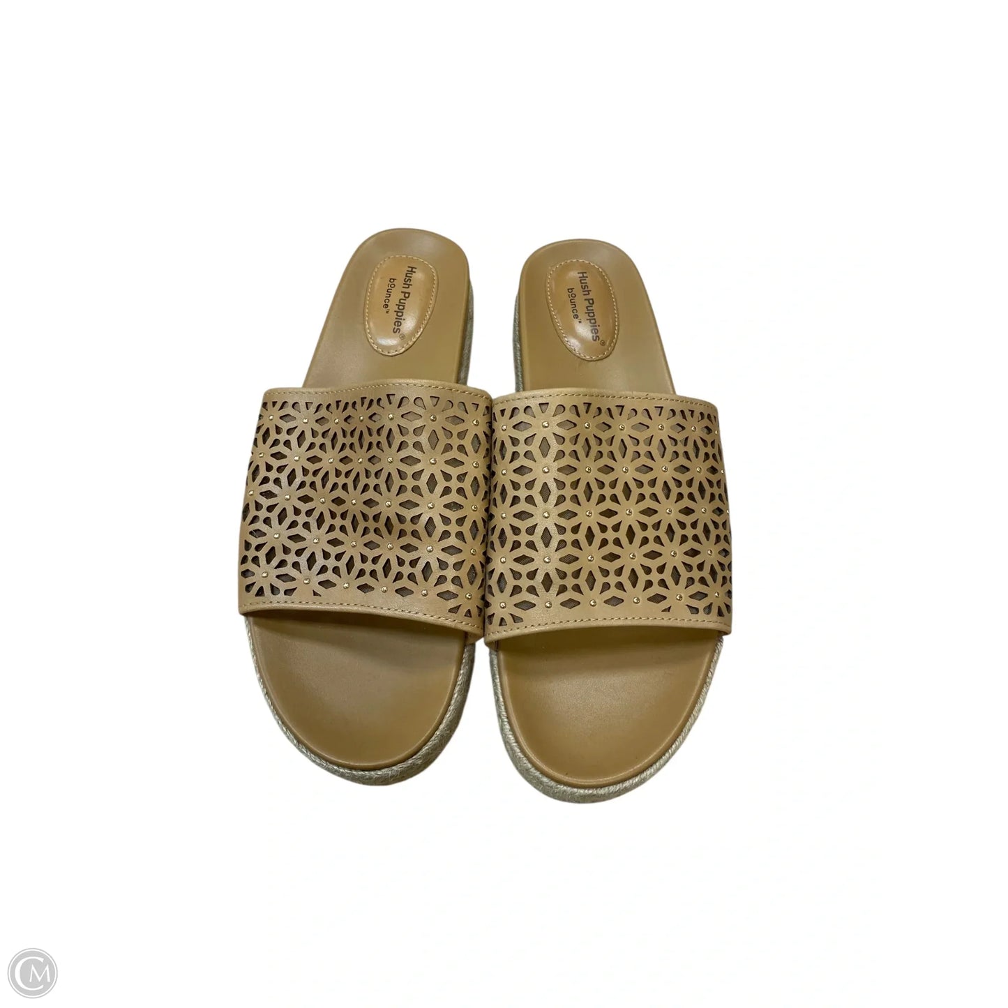 Sandals Flats By Hush Puppies In Tortoise Shell Print, Size: 8.5