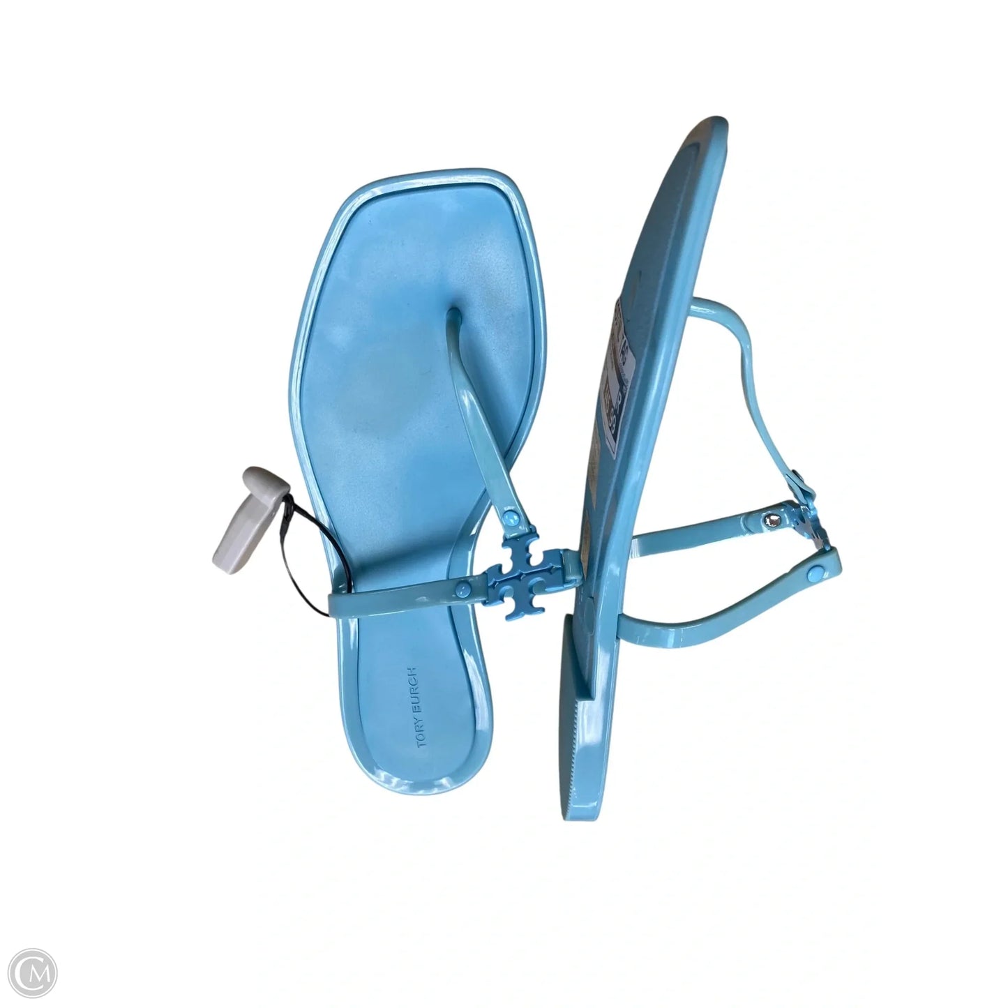 Sandals Designer By Tory Burch In Blue, Size: 8