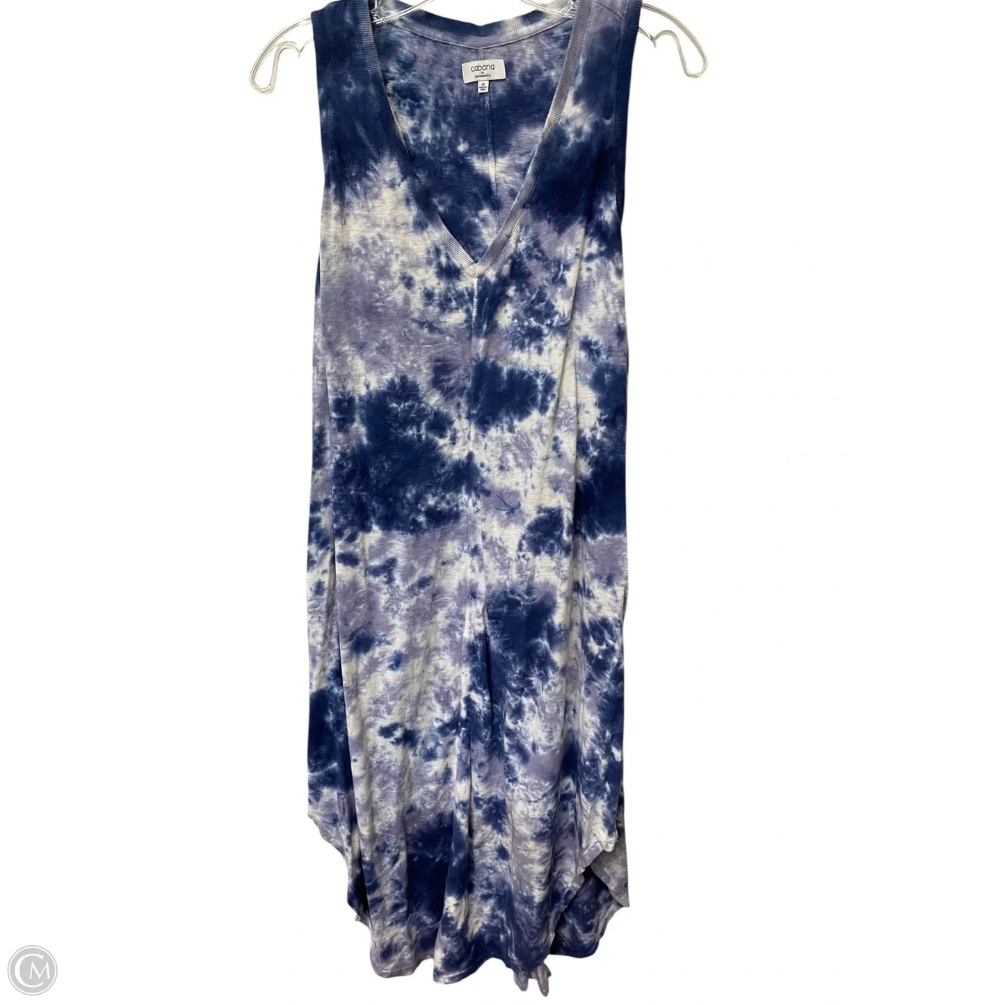 Dress Casual Short By Crown And Ivy In Tie Dye Print, Size: 1x