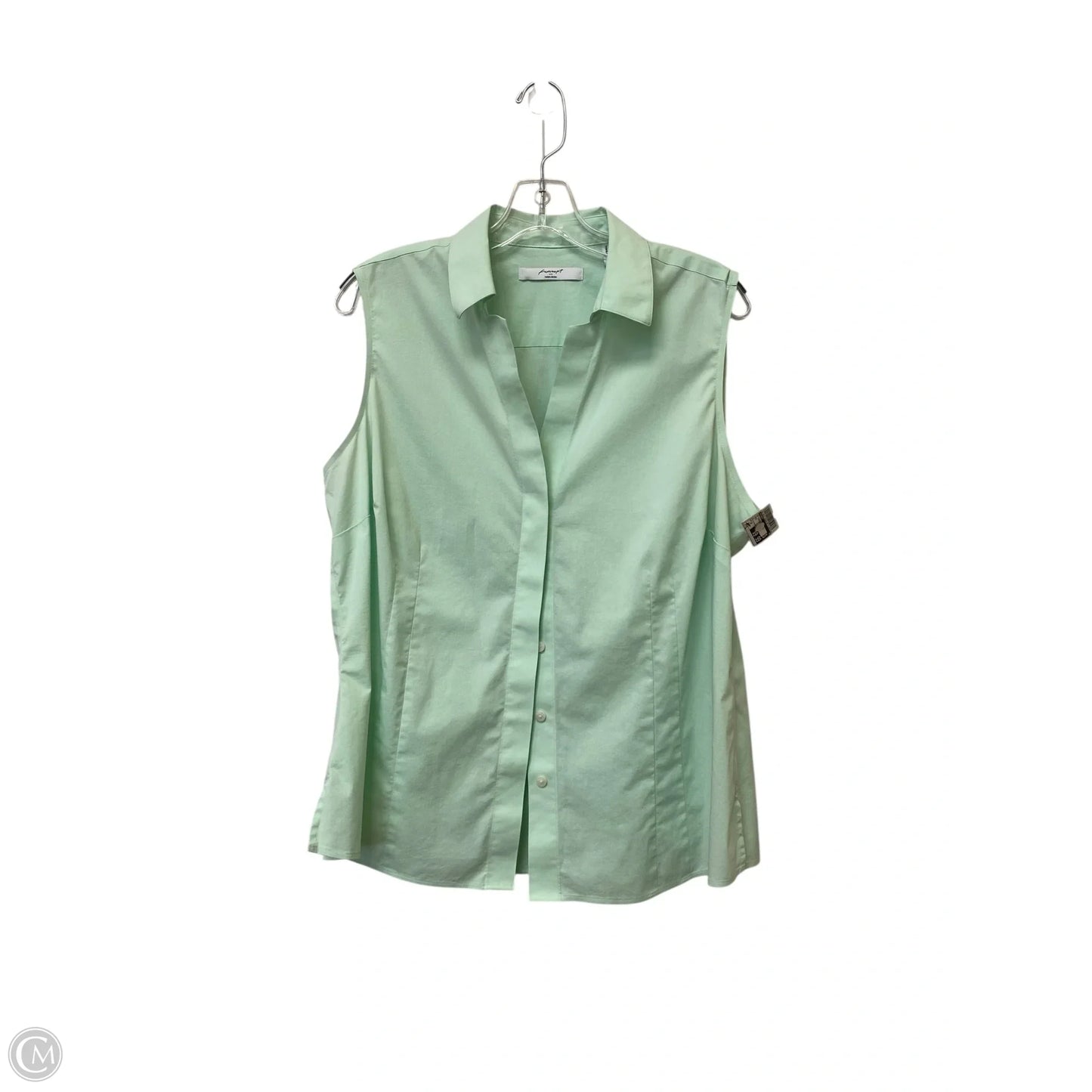 Top Sleeveless Basic By Foxcroft In Green, Size: 16