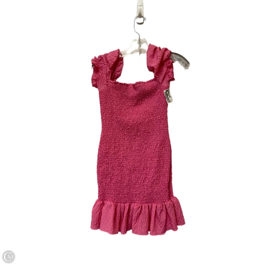 Dress Casual Short By Zara In Pink, Size: Xs