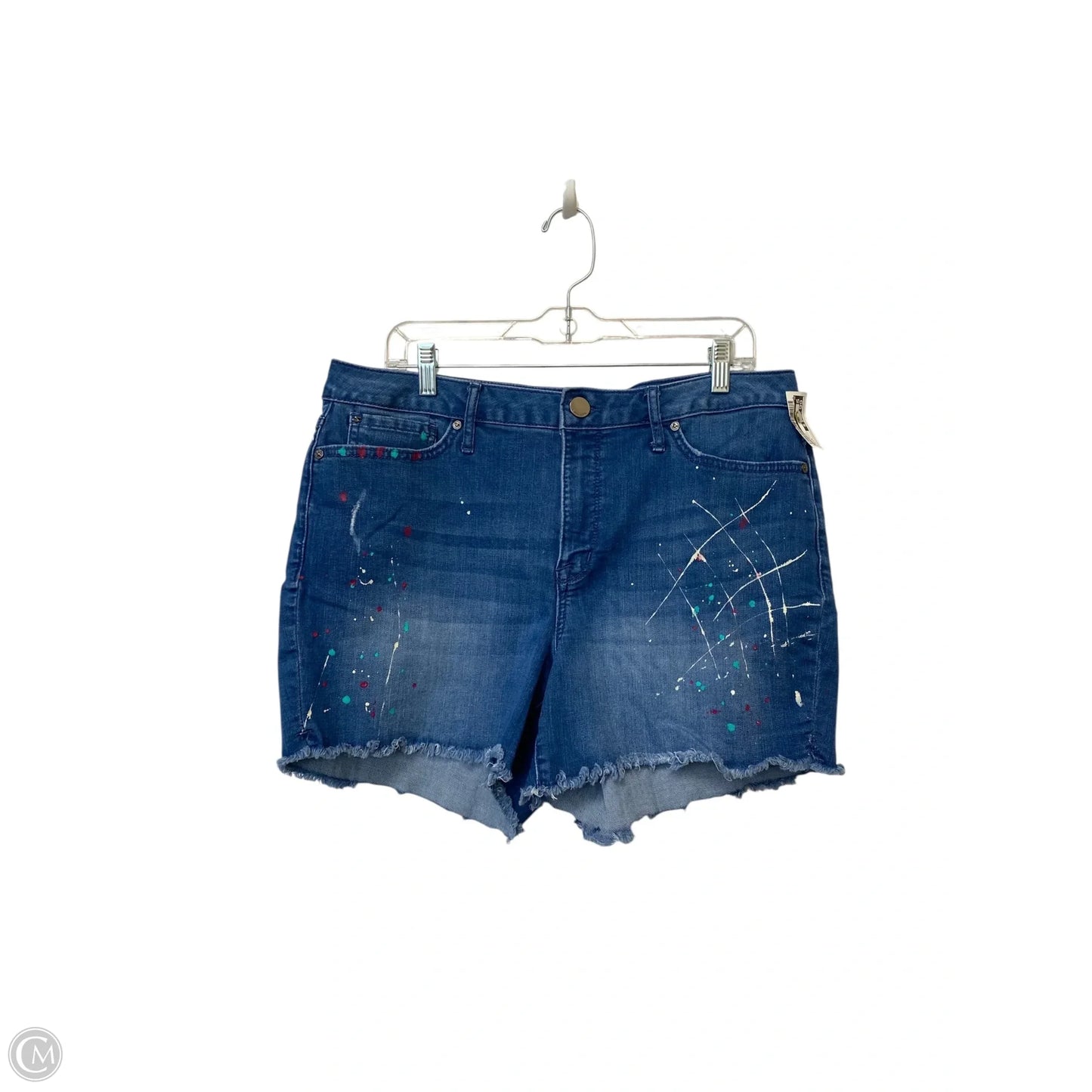 Shorts By Seven 7 In Blue Denim, Size: 14