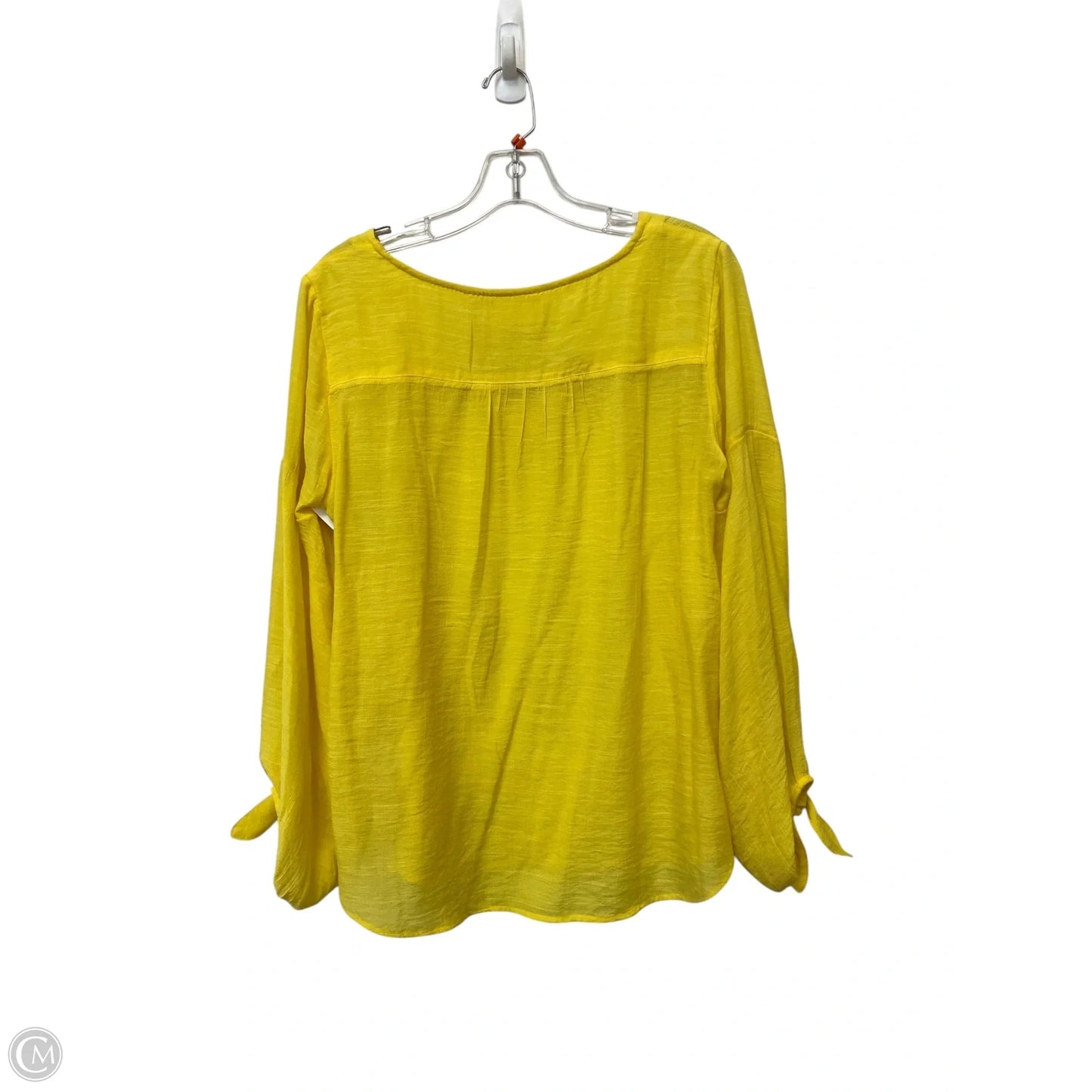 Top Long Sleeve By Maeve In Yellow, Size: S