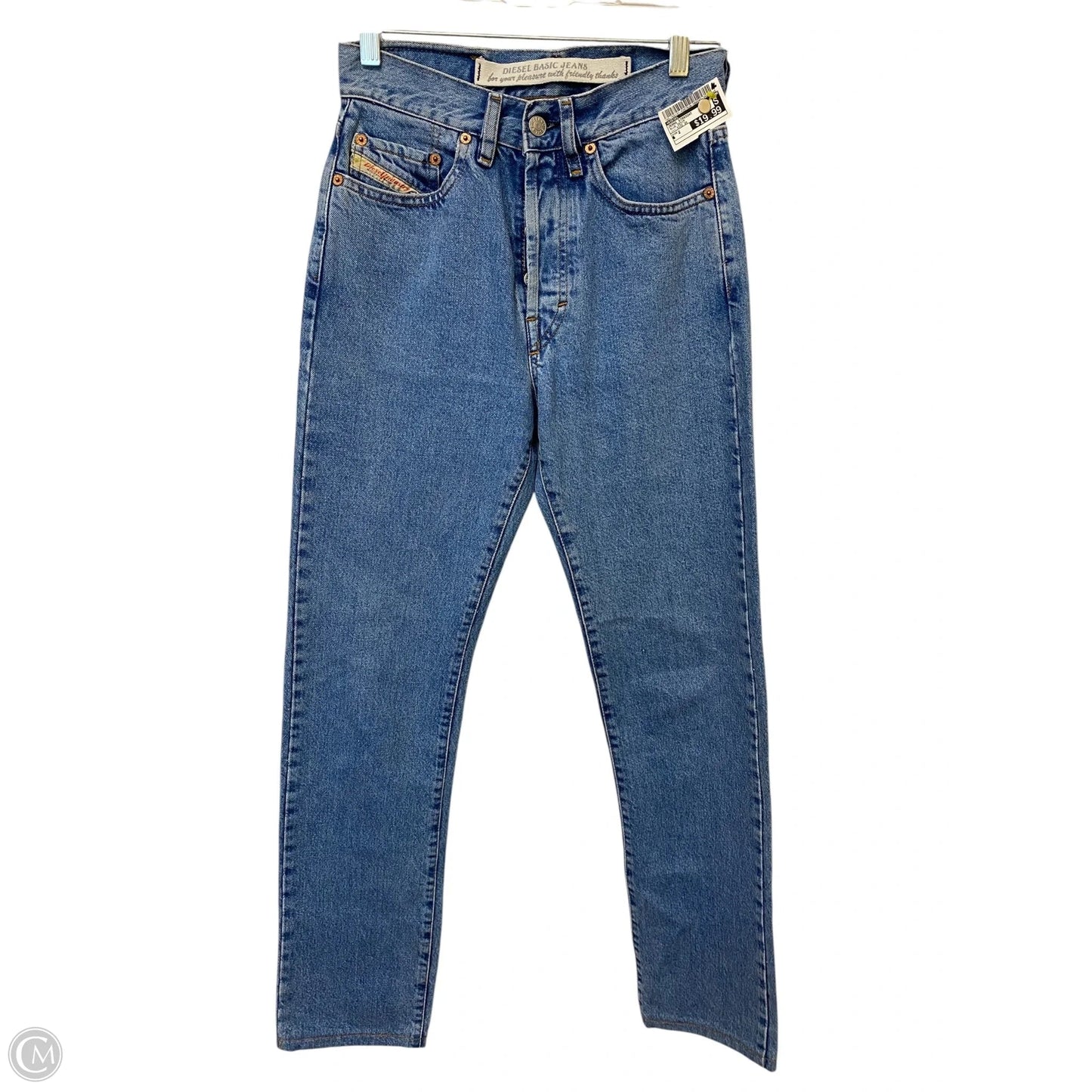 Jeans Straight By Diesel In Blue Denim, Size: 2