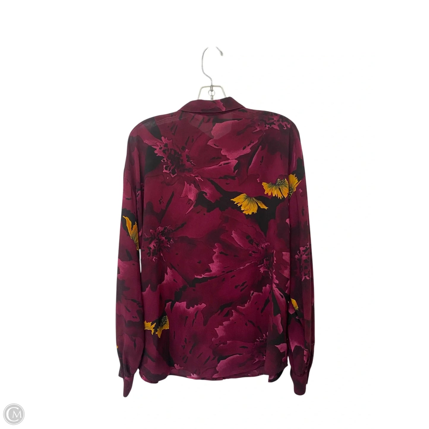 Top Long Sleeve By Liz Claiborne In Purple, Size: 14