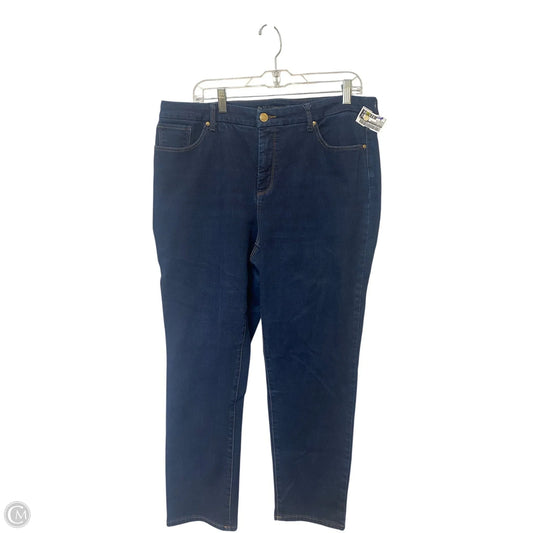 Jeans Boyfriend By Chicos In Blue Denim, Size: 14