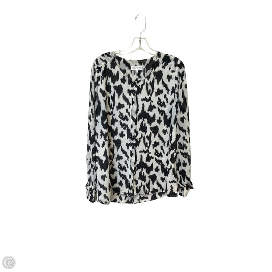 Top Long Sleeve By Gibson And Latimer In Animal Print, Size: L