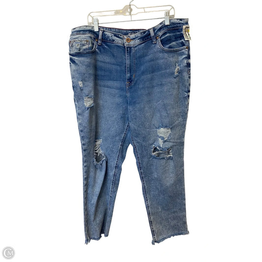 Jeans Straight By Cme In Blue Denim, Size: 22