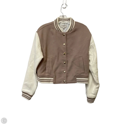 Jacket Other By Loft In Taupe, Size: Xs