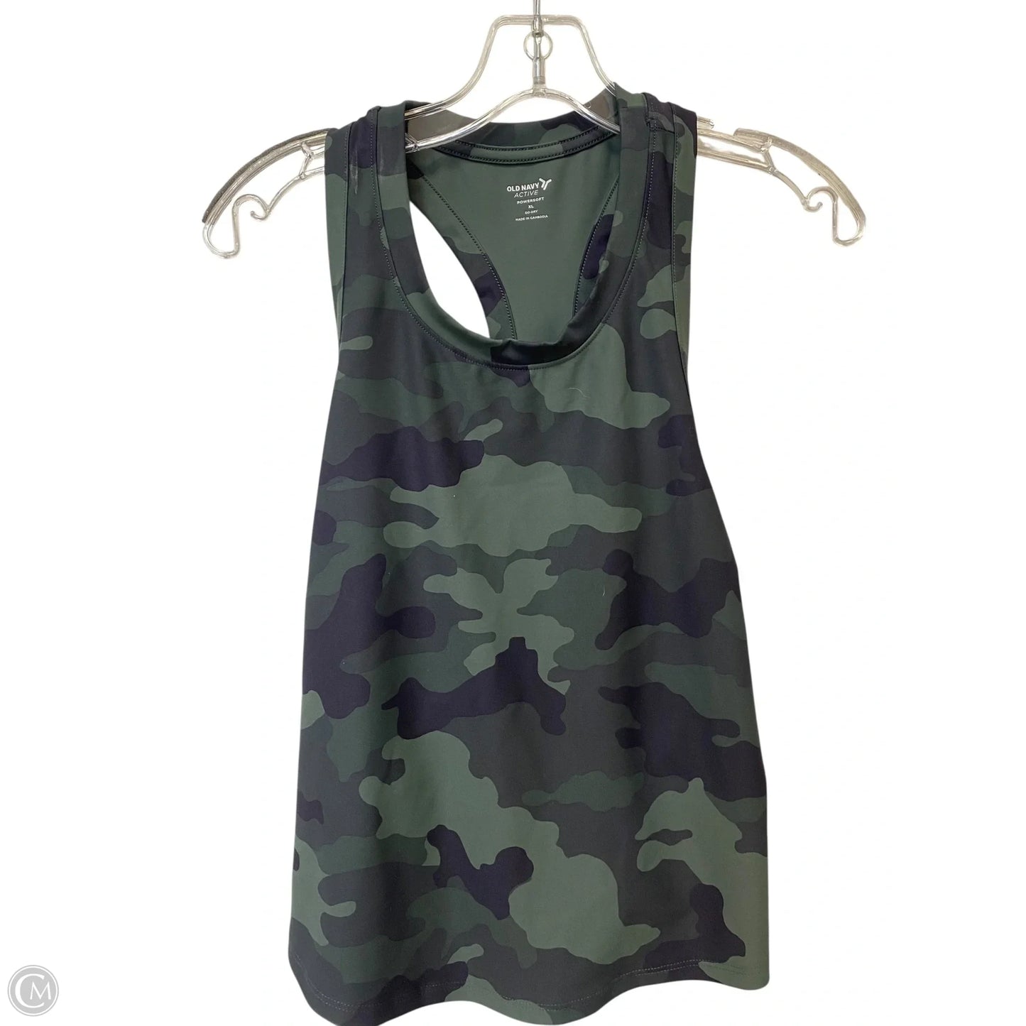 Athletic Tank Top By Old Navy In Camouflage Print, Size: Xl