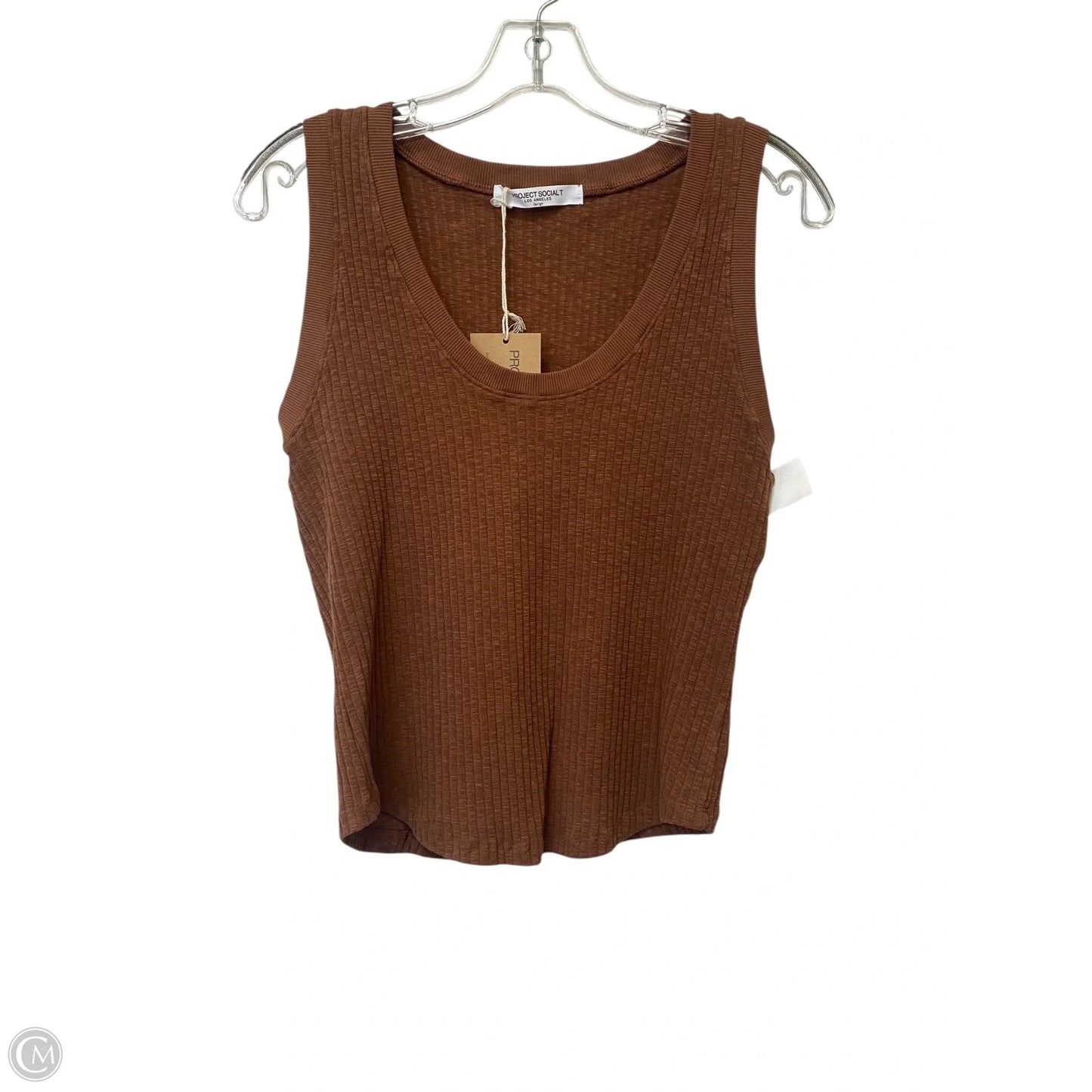 Tank Top By Project Social Tee In Brown, Size: L