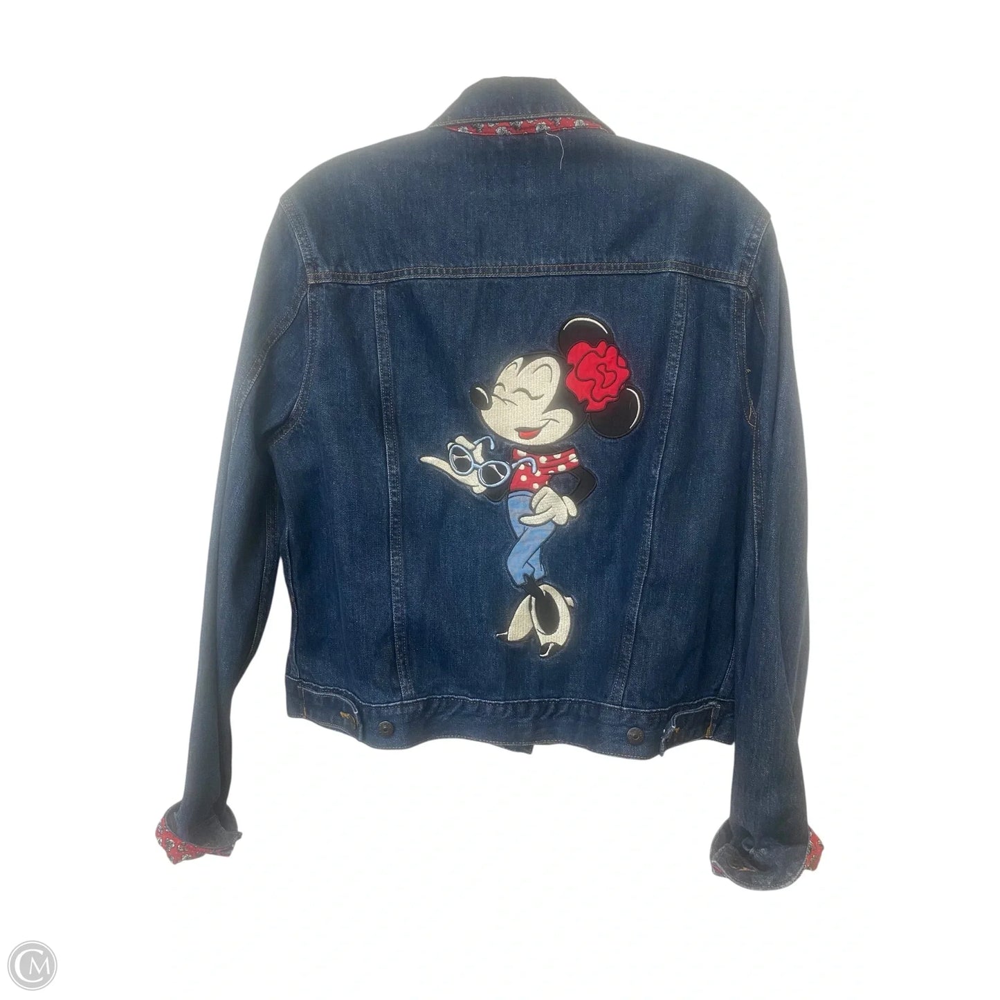 Jacket Denim By Disney Store In Blue Denim, Size: L