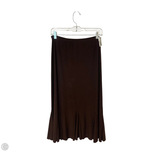 Skirt Maxi By Susan Lawrence In Brown, Size: M
