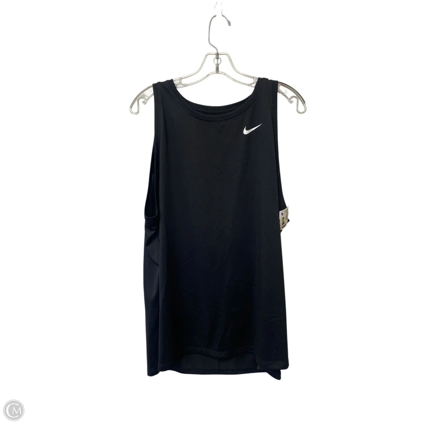 Athletic Tank Top By Nike Apparel In Black, Size: Xxl