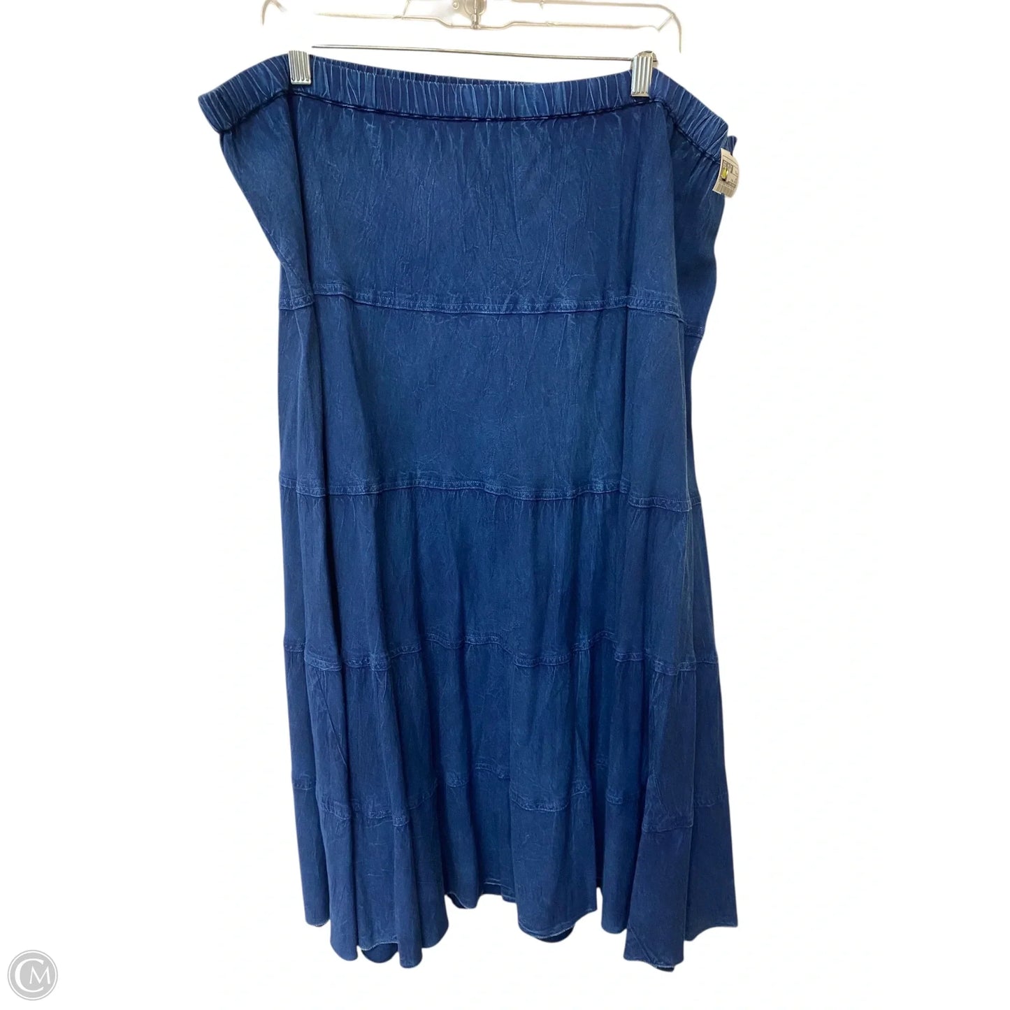 Skirt Maxi By Studio West In Blue, Size: Xl