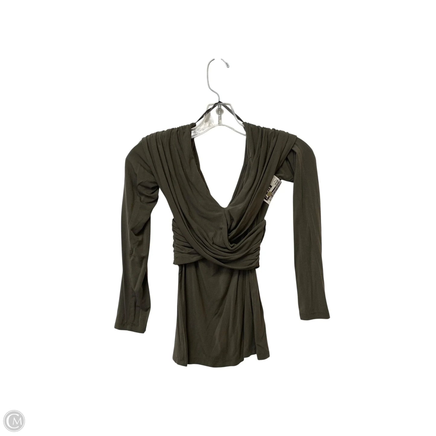 Top Long Sleeve By Wilfred In Silver, Size: M