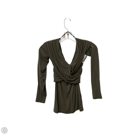 Top Long Sleeve By Wilfred In Silver, Size: M