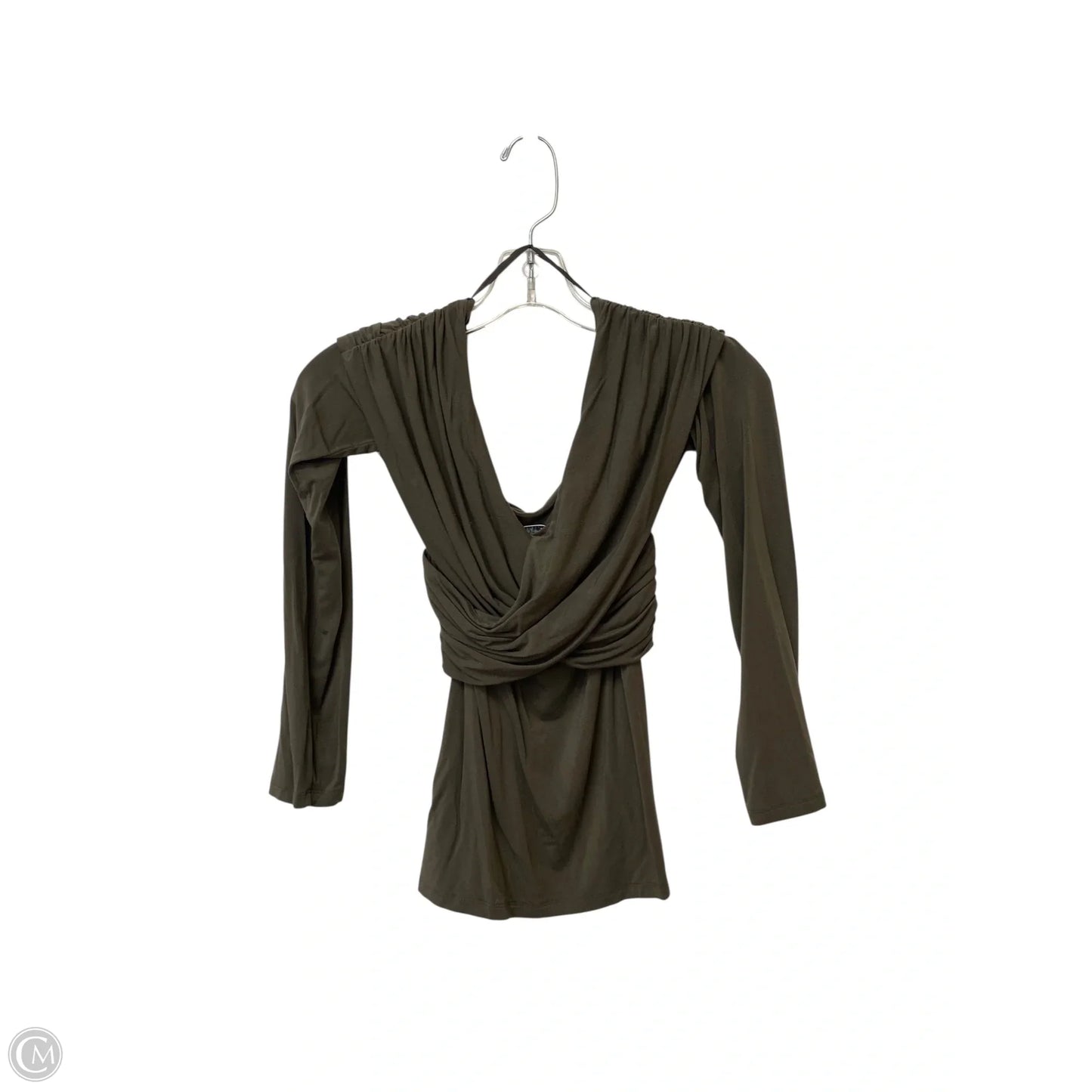 Top Long Sleeve By Wilfred In Silver, Size: M