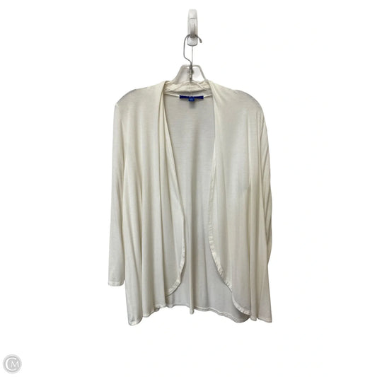 Cardigan By Apt 9 In Cream, Size: M