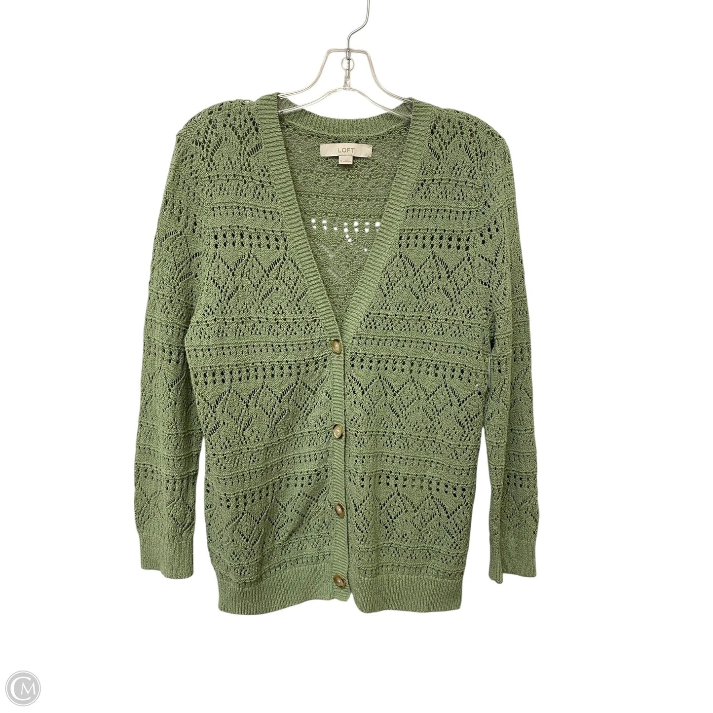 Cardigan By Loft In Green, Size: Xl