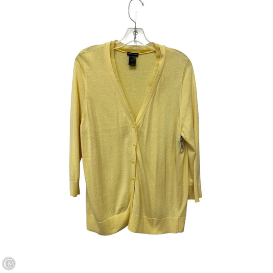 Cardigan By Ann Taylor In Yellow, Size: Xl