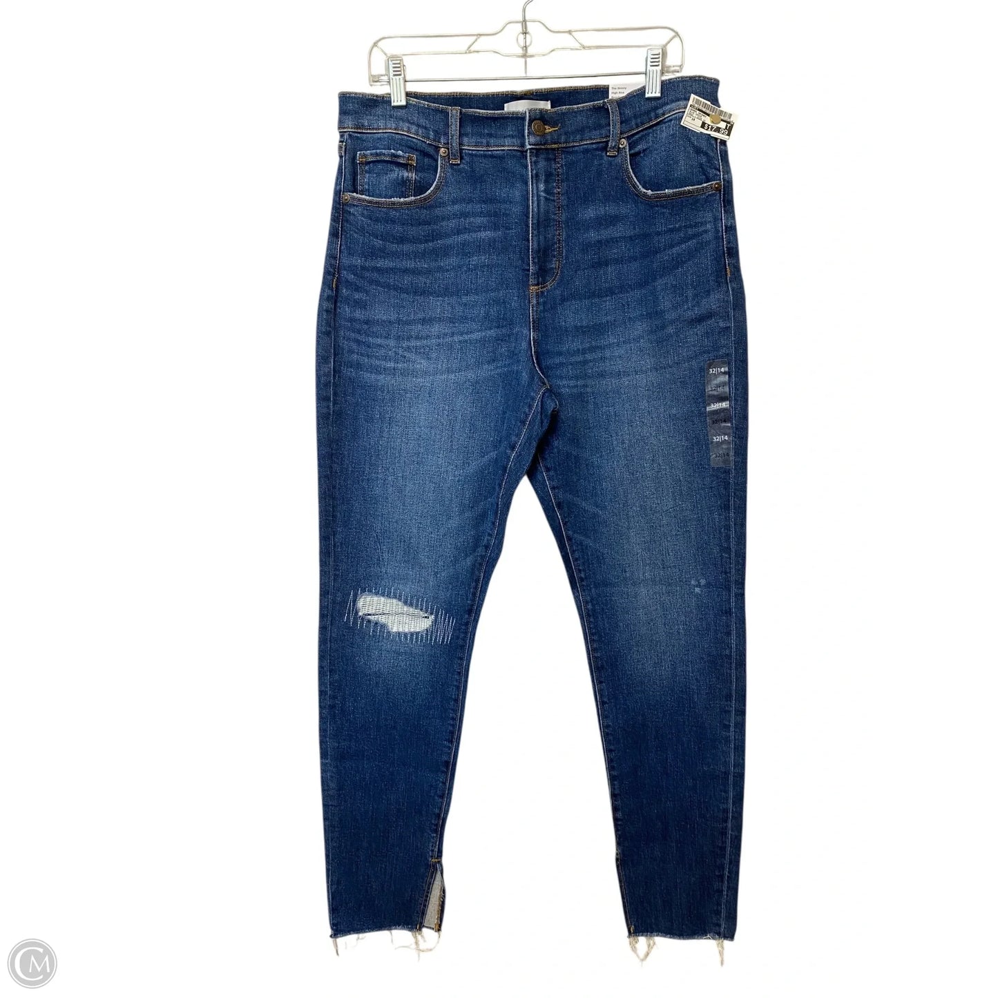Jeans Skinny By Loft In Blue Denim, Size: 14
