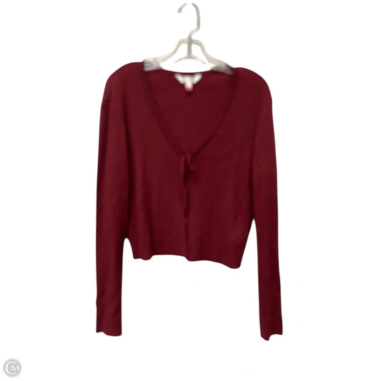 Cardigan By No Boundaries In Red, Size: L