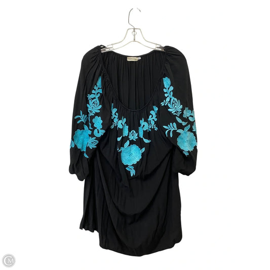 Top Short Sleeve By Cme In Black, Size: 3x