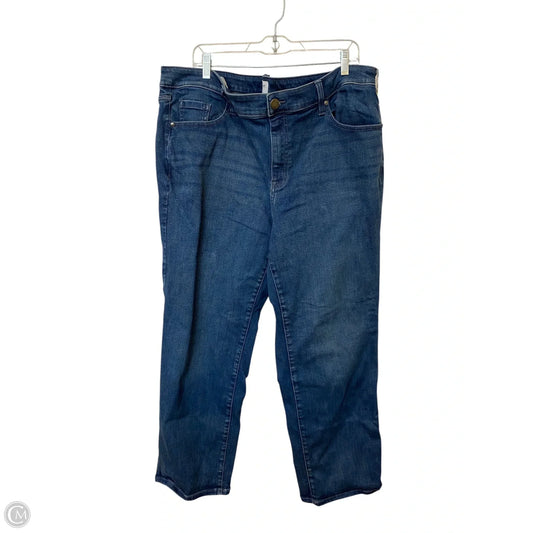Jeans Straight By Lane Bryant In Blue Denim, Size: 22