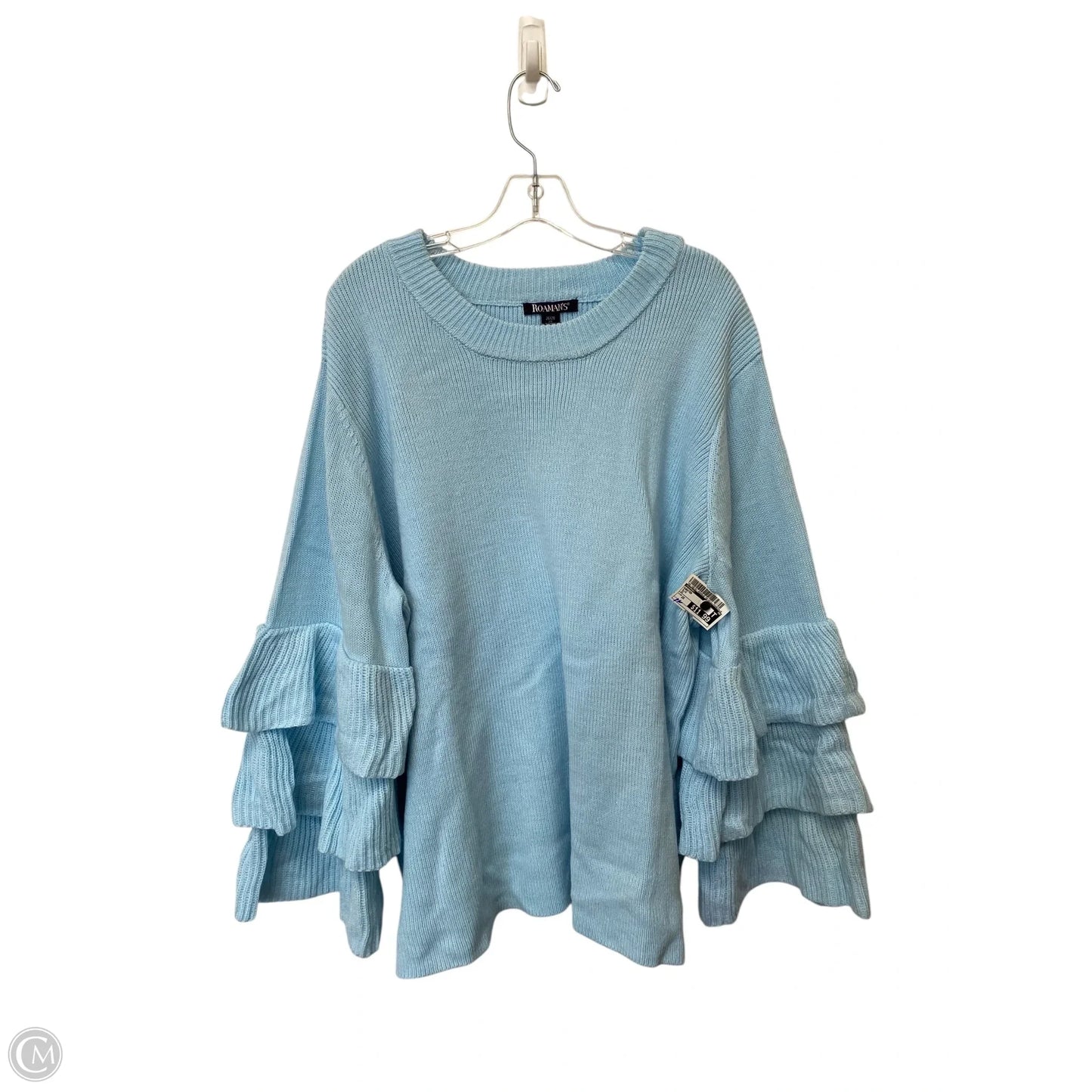 Sweater By Roamans In Blue, Size: 2x