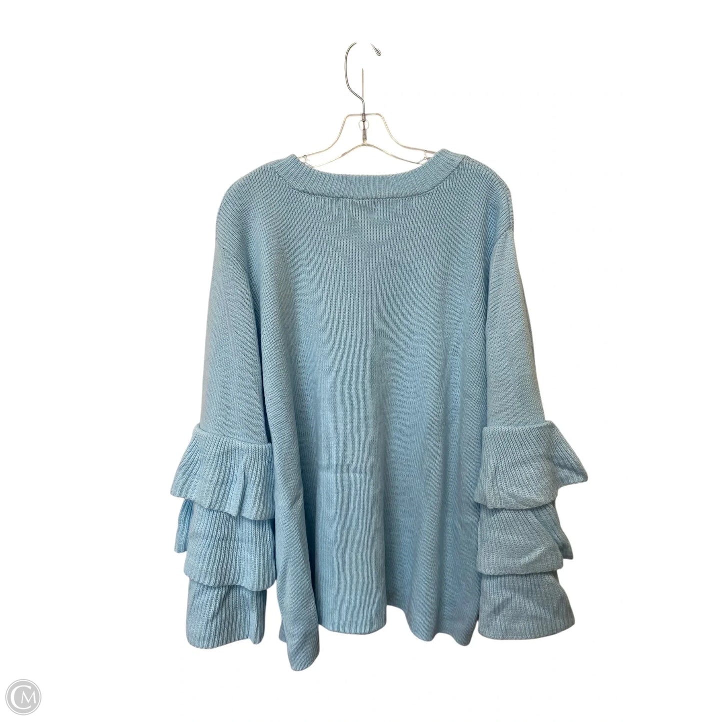 Sweater By Roamans In Blue, Size: 2x