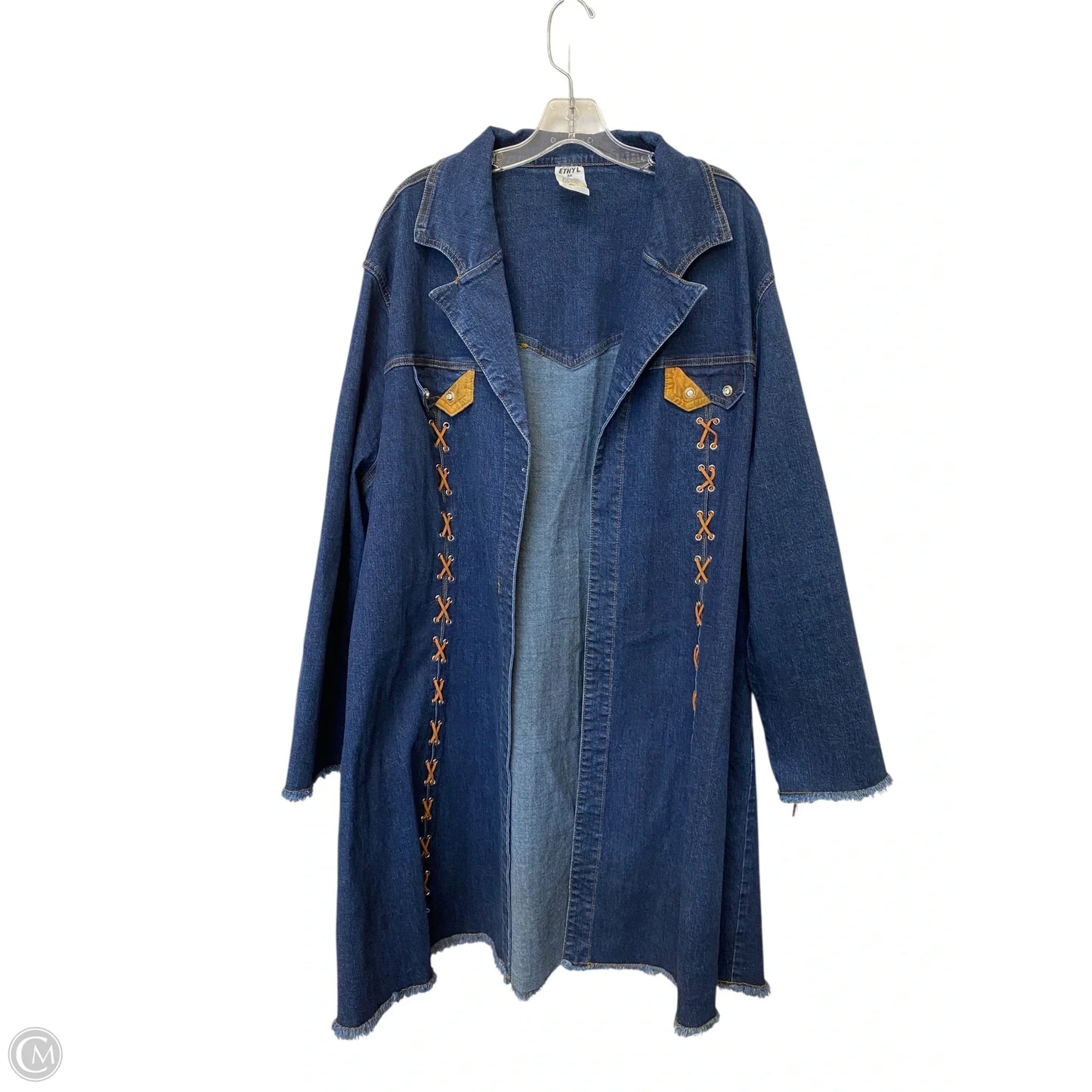 Coat Other By Ethyl In Blue Denim, Size: 3x