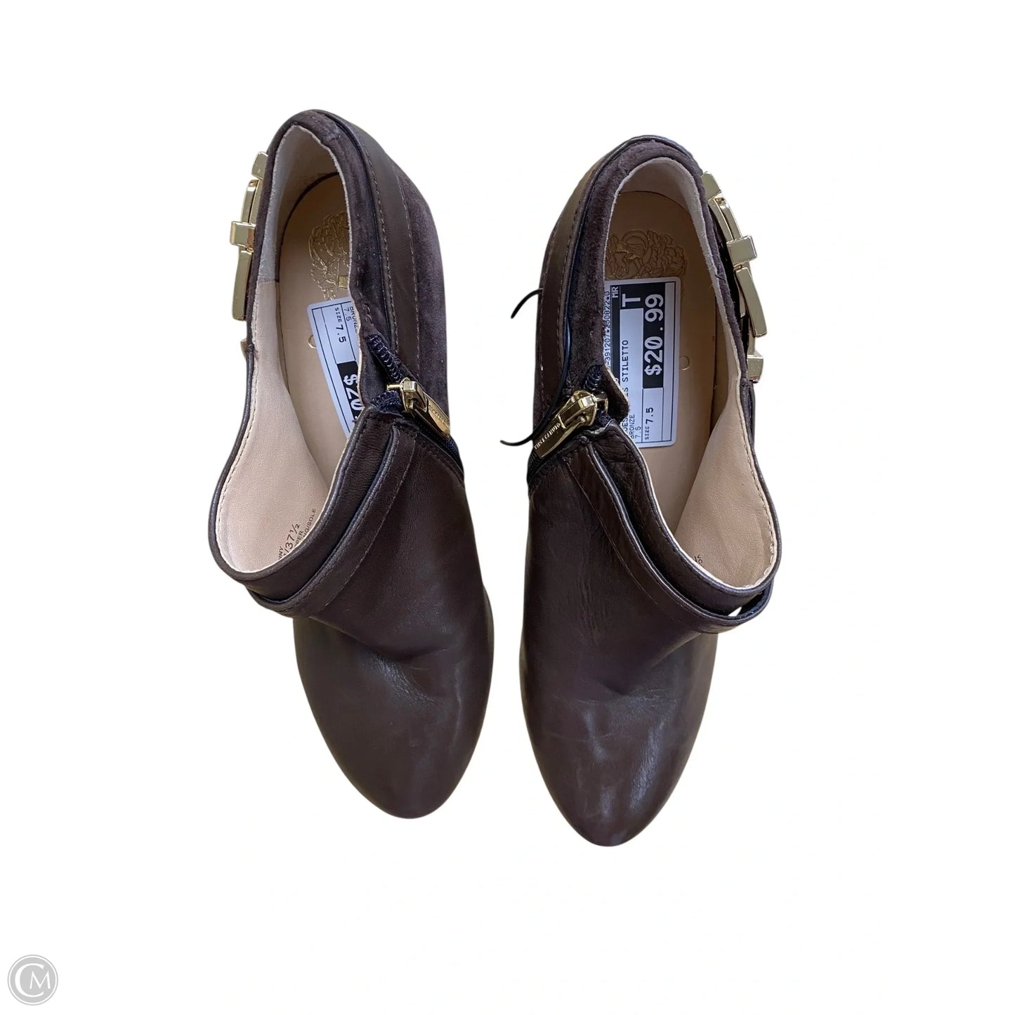 Shoes Heels Stiletto By Vince Camuto In Bronze, Size: 7.5