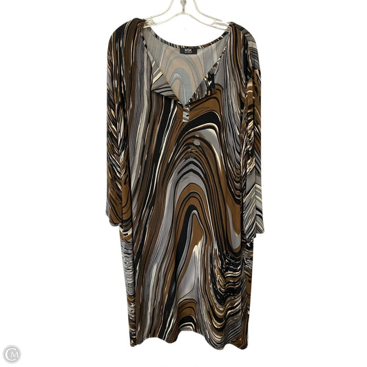 Dress Casual Midi By Msk In Striped Pattern, Size: 2x