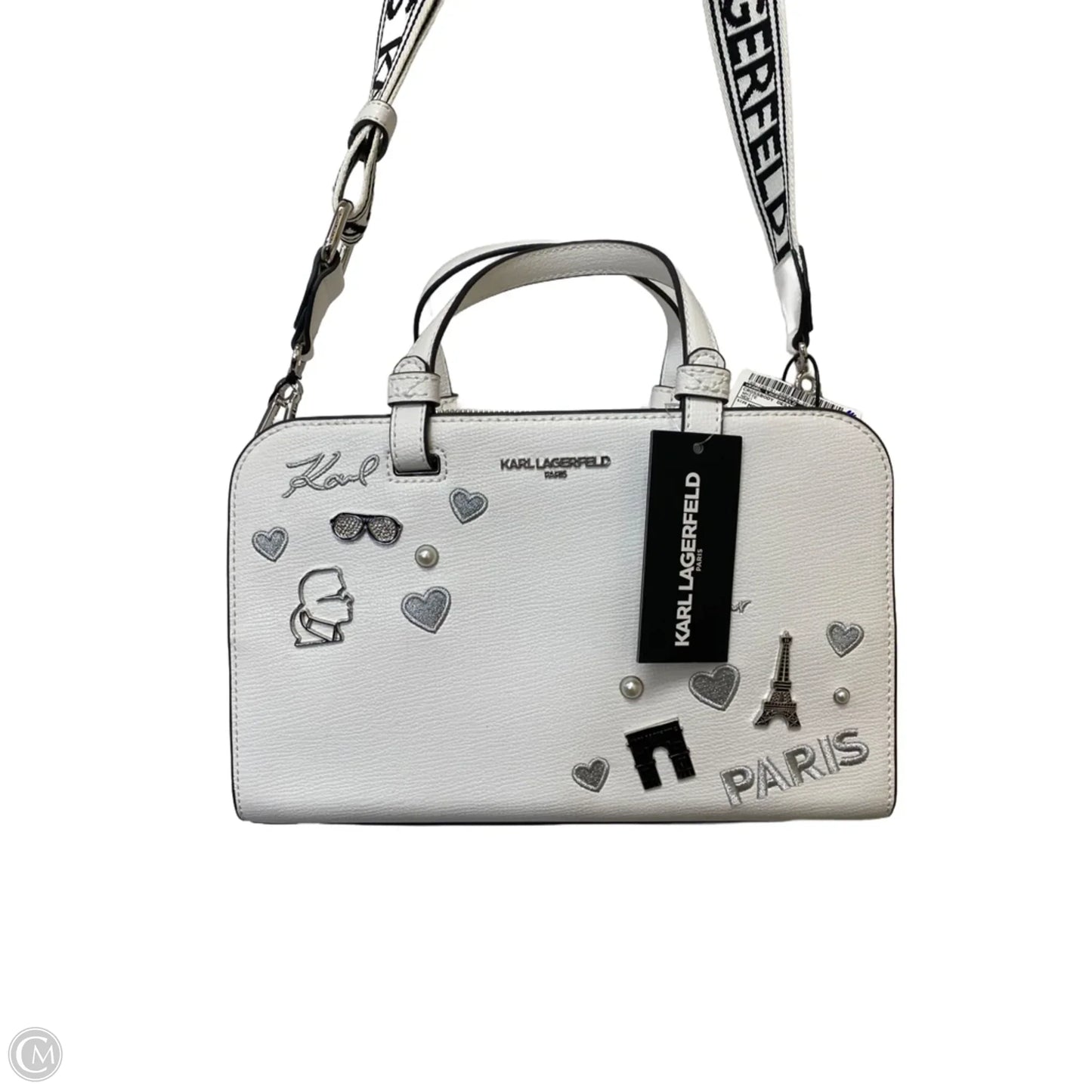 Crossbody Designer By Karl Lagerfeld, Size: Medium