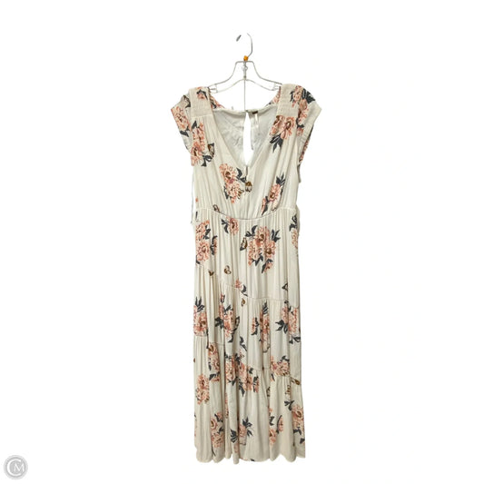 Dress Casual Maxi By Free People In Floral Print, Size: 0