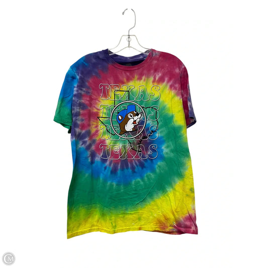 Top Short Sleeve Basic By Cme In Tie Dye Print, Size: M