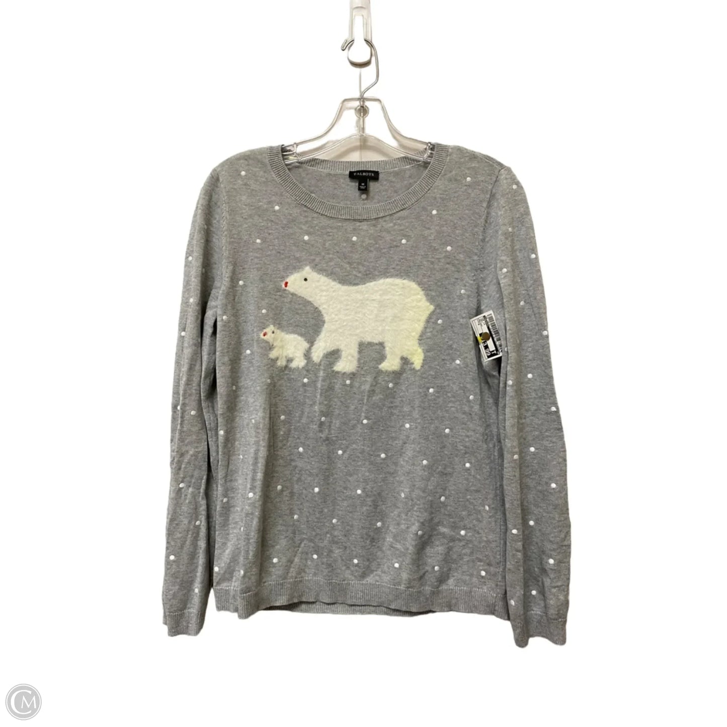 Top Long Sleeve By Talbots In Grey, Size: M